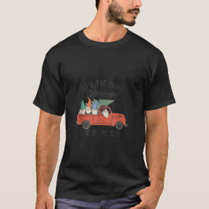 Gnome Family Christmas Red Truck Gnomies Xmas Holi T-Shirt