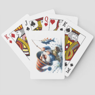 Gnome Fishing Playing Cards