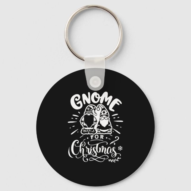 Gnome for Christmas  Keychain (Front)