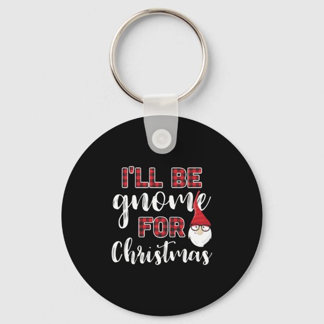Gnome For Christmas Keychain (Front)