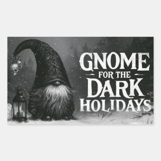 Gnome for the Dark Holidays Spooky Winter Design Sticker
