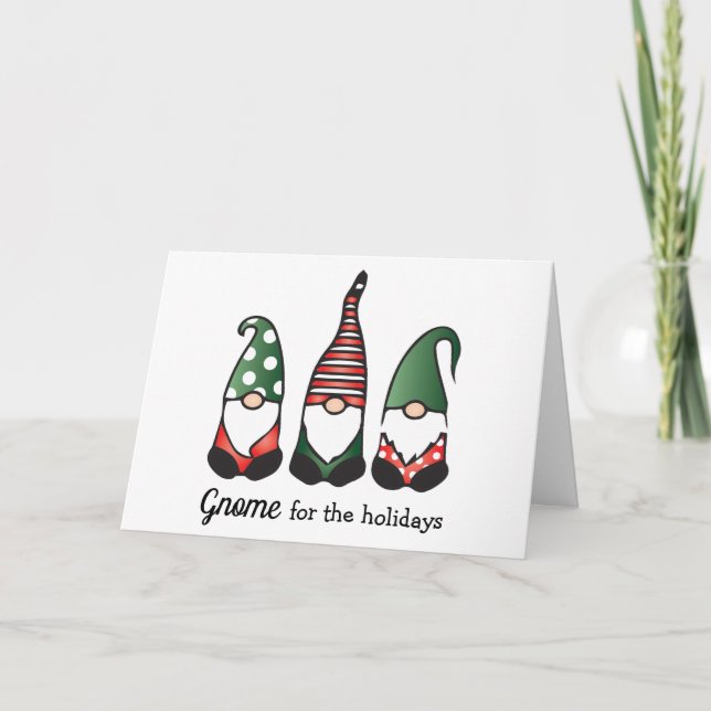 Gnome For The Holidays Card (Front)
