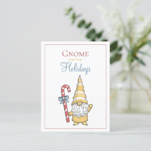 Gnome For The Holidays Christmas Postcard