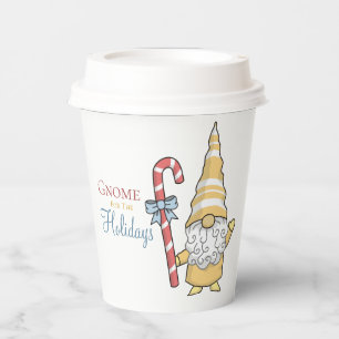 Gnome For The Holidays Festive Christmas XMas  Paper Cups