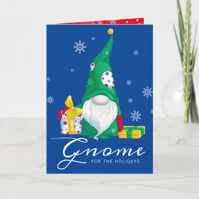 Gnome for the Holidays Holiday Card (Front)