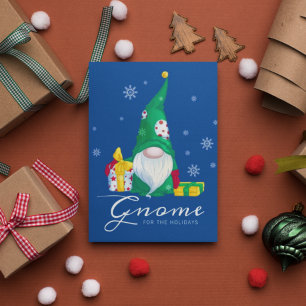 Gnome for the Holidays Holiday Postcard
