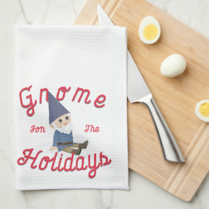 Gnome For The Holidays  Kitchen Towel