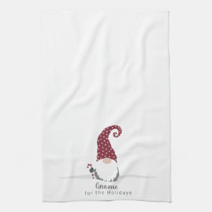 Gnome for the Holidays Scandinavian design Kitchen Towel