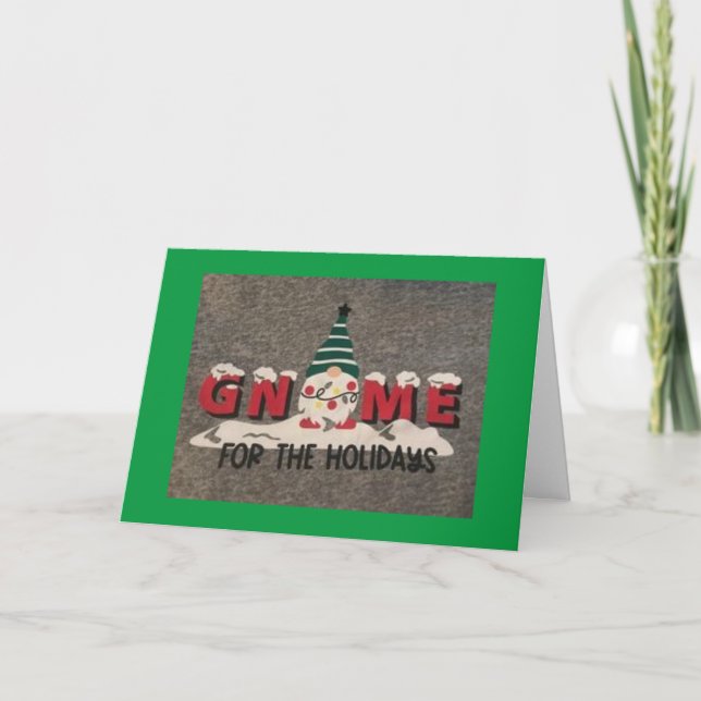 *GNOME FOR THE HOLIDAYS** SEE YOU SOON!  HOLIDAY CARD (Front)