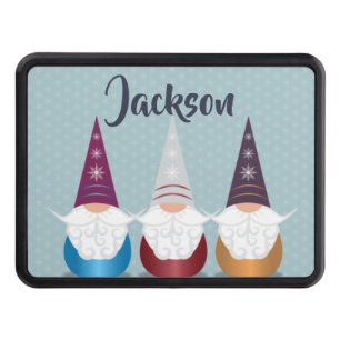 Gnome For The Holidays   Trailer Hitch Cover