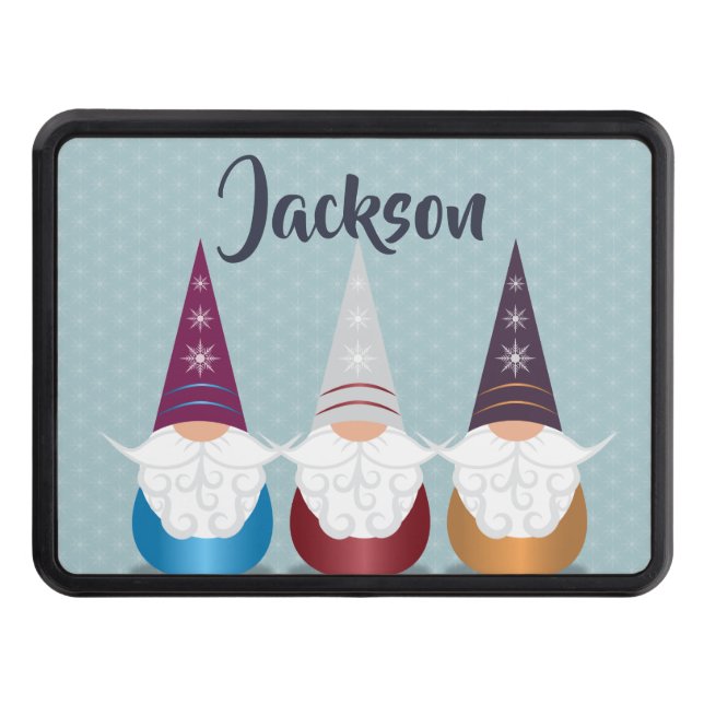 Gnome For The Holidays   Trailer Hitch Cover (Front)