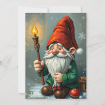 Gnome Funny Trendy Whimsical Fantasy No Photo  Holiday Card<br><div class="desc">Funny gnome</div>