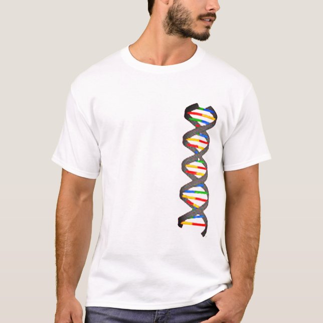 Gnome Genetics T-Shirt - DNA Garden Humour Tee (Front)