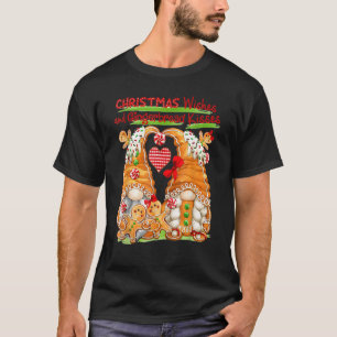 Gnome Gingerbread Wishes And Coca Kisses Gnome Chr T-Shirt