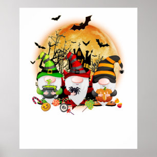 gnome halloween poster
