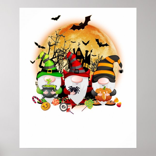gnome halloween poster (Front)