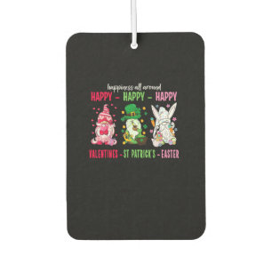 Gnome Happy Valentine St Patrick Easter Happiness Air Freshener