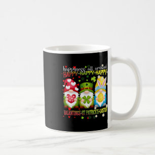 Gnome Happy Valentine St Patrick Easter Happiness  Coffee Mug