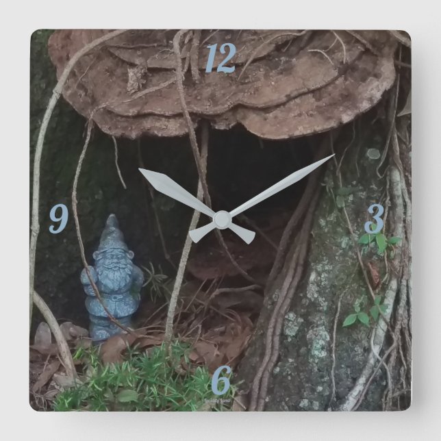 Gnome Home Numbered Wall Clock (Front)