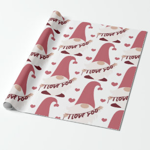 Gnome I love you wrapping paper