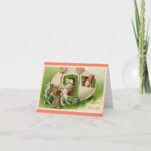 Gnome In Egg Carte de vacances pour enfant