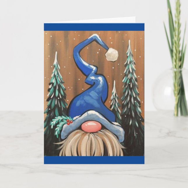 GNOME IS SPREDING "CHRISTMAS CHEER" HOLIDAY CARD (Front)