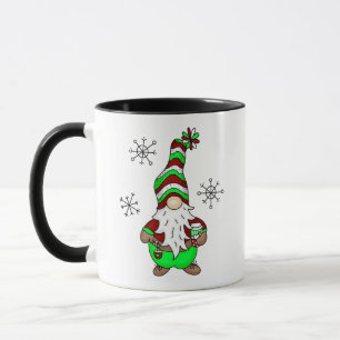 Gnome is Where the Coffee is   Cute Christmas Mug