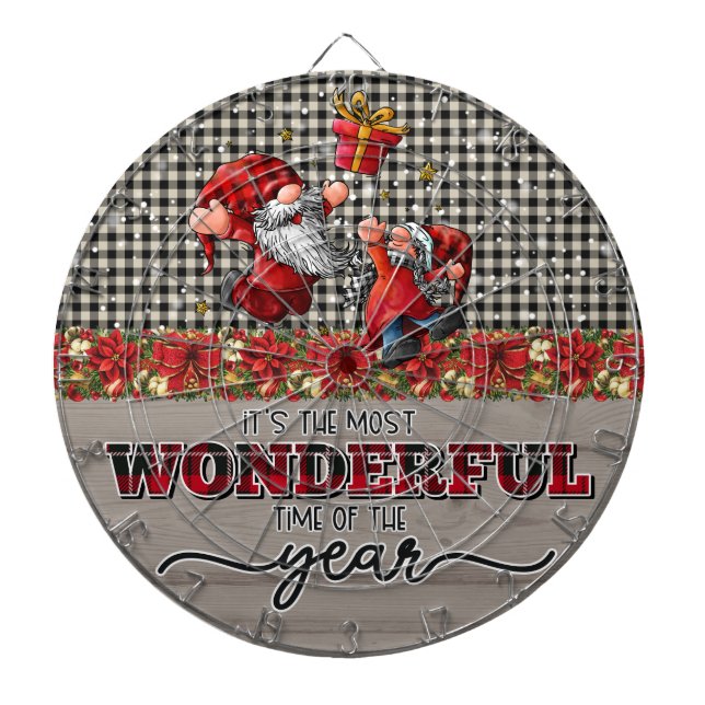 Gnome It's The Most Wonderful Time Of The Year  Dartboard (Front)