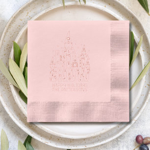 Gnome Let It Snow Christmas Holidays Personalized Foil Napkins