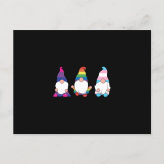 Gnome LGBTQ Bisexual Transsexual Ally Announcement Postcard