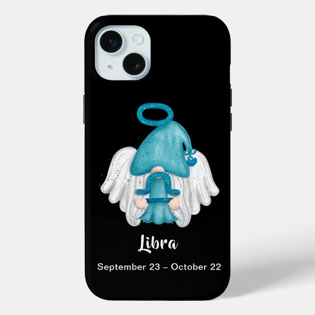 Gnome Libra Astrology Sign Angel Case-Mate iPhone Case (Back)