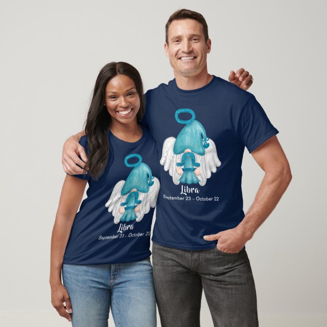 Gnome Libra Astrology Sign Angel Unisex T-Shirt (Unisex)
