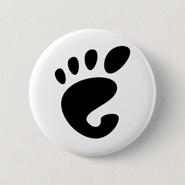 Gnome - Linux - OSS FSF  2 Inch Round Button (Front)