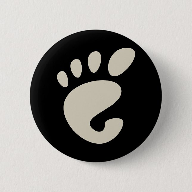 Gnome - Linux - OSS FSF  2 Inch Round Button (Front)