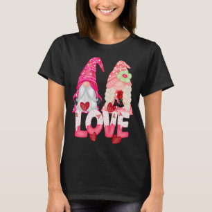 Gnome Love Couple Valentine's Day Cute Gnomes T-Shirt