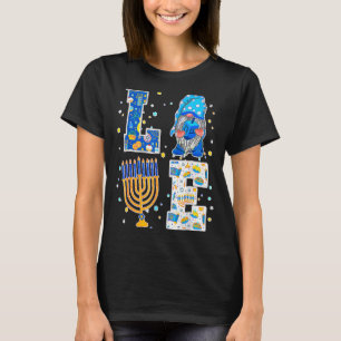 Gnome LOVE Hanukkah Dreidel Menorah Chanukah 2022 T-Shirt