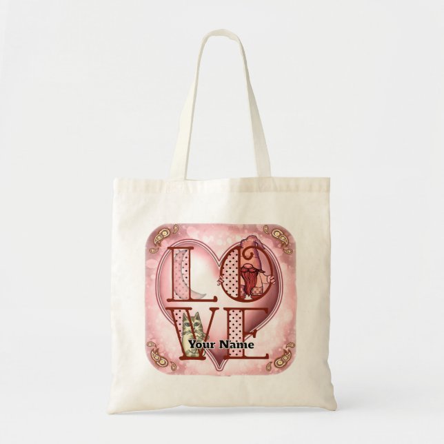 Gnome Love Tote Bag (Front)