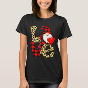 Gnome Love Valentine Gnomes Valentines Day Men Wom T-Shirt