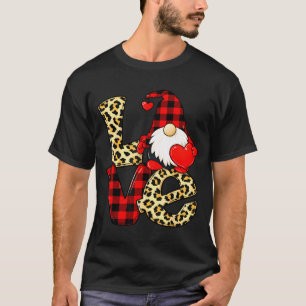 Gnome Love Valentine Gnomes Valentines Day Men Wom T-Shirt