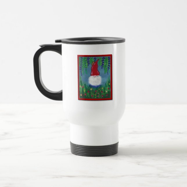 Gnome Lower Price Travel Mug (Left)