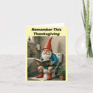 Gnome Make Room For The Pie Card