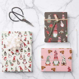 Gnome Merry Little Christmas Wrapping Paper Sheet