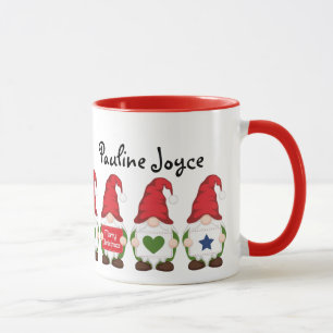 Gnome Mug de Noël personnalisé
