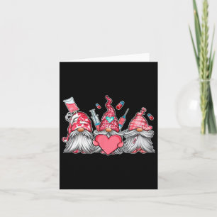 Gnome Nurse Scrub Valentine Rn Icu Er Valentines D Card
