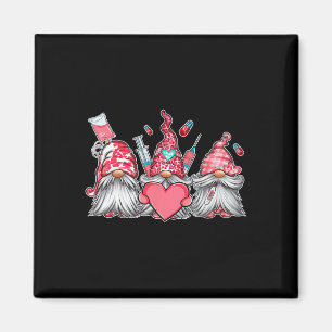 Gnome Nurse Scrub Valentine Rn Icu Er Valentines D Magnet