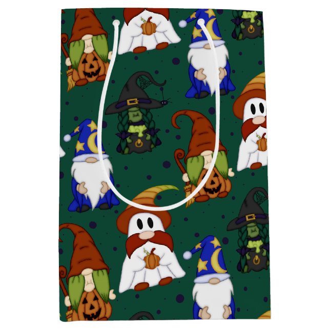 Gnome-o-Ween (Medium) Gift Bag (Front)