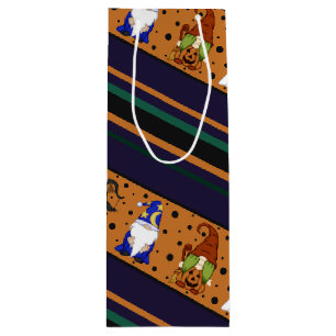 Gnome-o-Ween Stripe (Large) Gift Bag