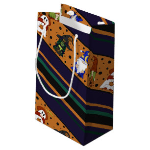 Gnome-o-Ween Stripe (Medium) Gift Bag