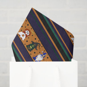 Gnome-o-Ween Stripe (Medium) Tissue Paper