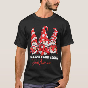 Gnome One Fight Alone Stroke Awareness T-Shirt